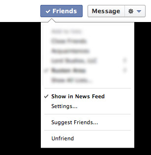 Facebook Unsubscribe News Feed